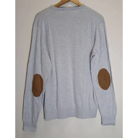 Hackett london mens large cotton cashmere sweater blue lightweight - Picture 2 of 9